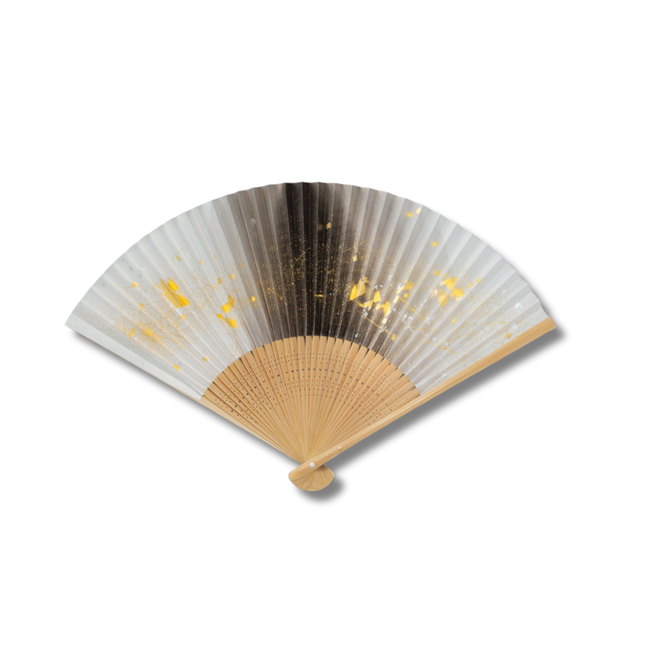 金沢箔扇子　墨美　等伯　Tohaku