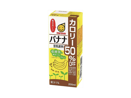 マルサンアイ  豆乳飲料 　バナナ カロリー50％オフ 200ml