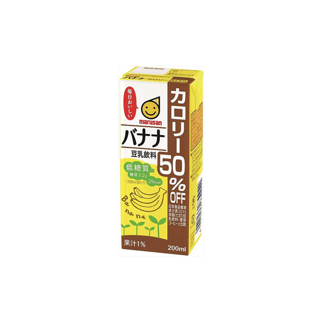 マルサンアイ  豆乳飲料 　バナナ カロリー50％オフ 200ml