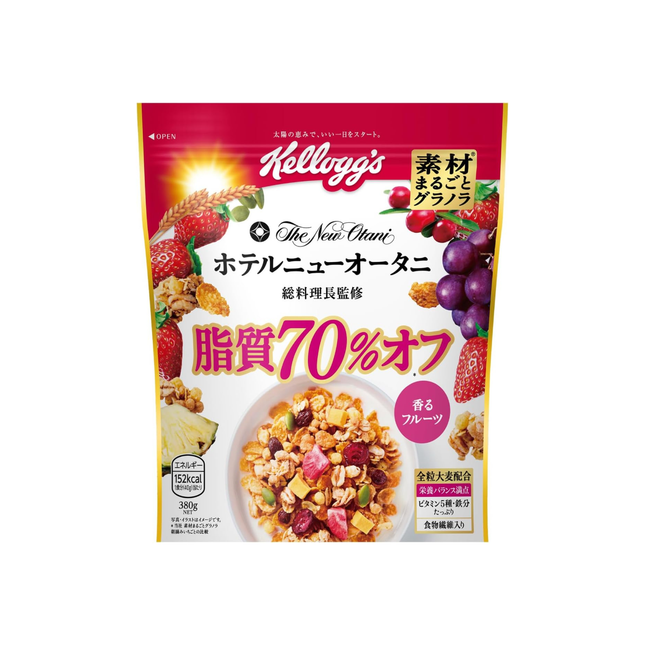 素材まるごとグラノラ 脂質70%オフ香るフルーツ
